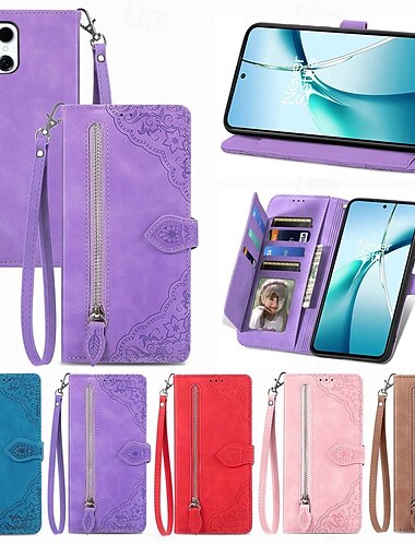  Handy Hülle Handyhüllen Für Samsung Galaxy S26 S26 Plus S26 Ultra Brieftaschenhülle Flip-Cover Reisverschluss Mit Handgelenkschlaufe Ständer Retro TPU PU-Leder