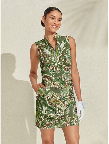  Damen Golfkleid Grün Ärmellos Damen-Golfkleidung, Kleidung, Outfits, Kleidung