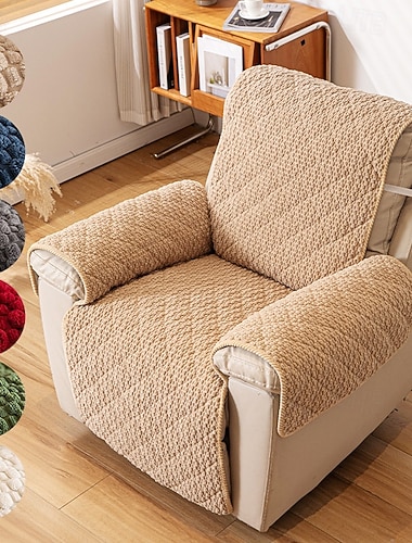  Sesselbezug mit Armlehnen, rutschfester Möbelschutz, 1-Sitzer-Sofabezug, haustierfreundlich, waschbar, Ganzjahresbezug für Wohnzimmer