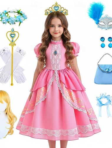  Prinses Anime Jurken Videogamekostuums Maskerade Dagelijks Tuinfeest Anime Expo Kleding Meer Accessoires Voor Voor meisjes Kinderen