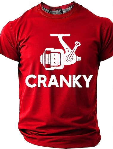  Herren-T-Shirt mit lustigem Anglermotiv und witzigem Wortspiel – ideal als Geschenk für Angler und Outdoor-Fans. Normale Passform. Größen: S, M, L, XL, XXL, XXXL.