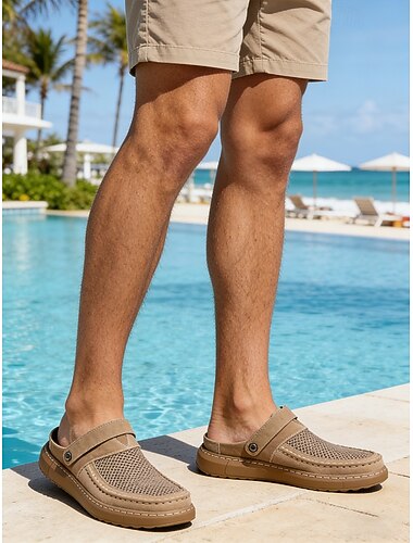  slip-on sneakers for menn – enkle å bruke, pustende og stilige for feriesteder, avslapning ved bassengkanten