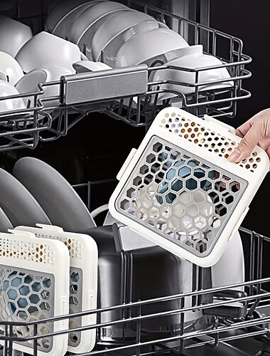  Cestello portautensili per lavastoviglie, organizer in rete espandibile per piccoli oggetti, mini contenitore per scolapiatti, lavabile in lavastoviglie, adatto all'uso quotidiano in cucina, facile da