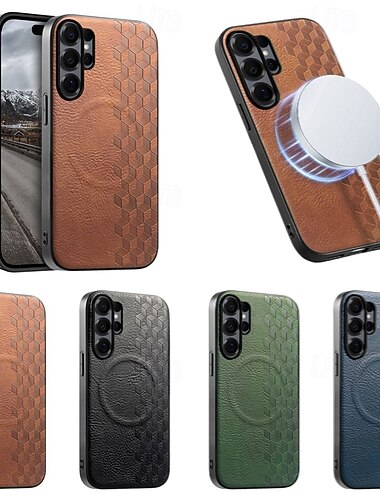  Handy Hülle Handyhüllen Für Samsung Galaxy S26 S25 Edge S24 FE S23 Ultra Plus A56 A36 A26 A16 A55 5G A35 5G Magnetische Adsorption Stoßfest TPU PU-Leder