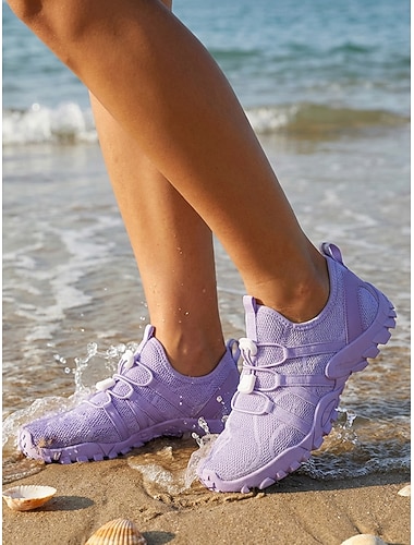  Chaussures de sport outdoor pour femmes, chaussures de randonnée respirantes en maille avec semelle antidérapante, idéales pour le trekking, l'escalade, la plage, les rivières et les aventures en