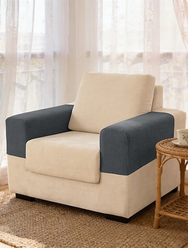  Armlehnenbezüge für Stühle und Sofas, Coucharmlehnenbezüge für Sofas, Armlehnenbezug aus Spandex-Jacquard, rutschfester Möbelschutz, waschbare Sesselüberzüge für Relaxsessel