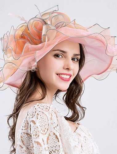  Derby Hatter Kirkehatt Kentucky Derby-hatt Gentlewoman Adelskvinne Kostyme Dame Derby Ascot Hesteveddeløpsfestival Voksne Hatt Vår sommer