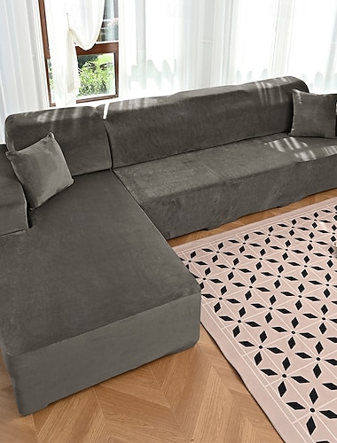  Stretch-Sofabezüge für 1-, 2-, 3- und 4-Sitzer-Sofas, Ecksofa-Überzüge, L-förmige Sofabezüge, Sofabezüge, Chaiselongue-Überzüge, Möbelschutz für das Wohnzimmer
