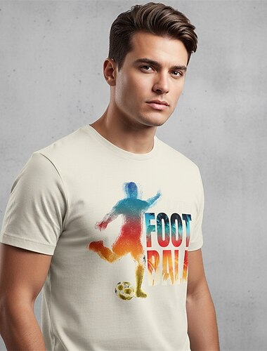  Partita mondiale di calcio 2026 Abiti Maglietta grafica Moda Football americano Corte per Unisex Adulti Stampa 3D  per Quotidiano Sport all'Aperto