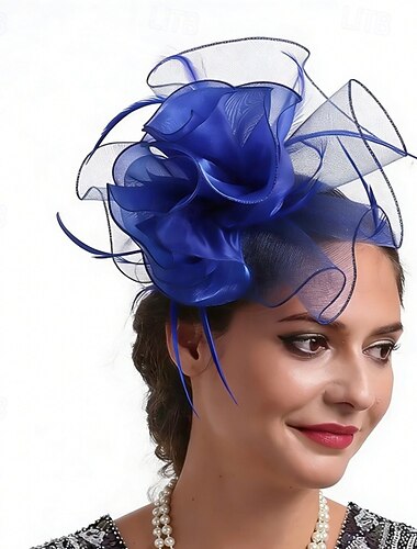  Fascinators Plume Mariage Anniversaire Élégant ancien Mignon Avec Plume Fleur Casque Couvre-chef