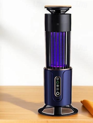  Insektenvernichter für den Außenbereich, Mückenvernichter für den Innen- und Außenbereich mit LED-Licht, wiederaufladbarer Mückenvernichter, Insektenvernichter für den Außenbereich, Gehäuse aus