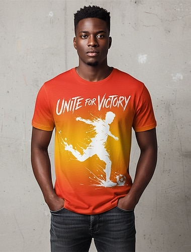  Partita mondiale di calcio 2026 Abiti Abbigliamento sportivo Maglietta grafica Vintage Football americano Patriotico Corte per Unisex Adulti Stampa 3D  per Feste Sport all'Aperto