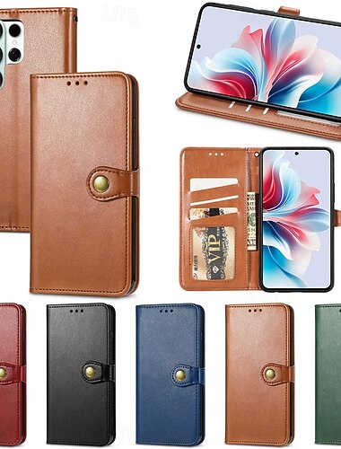  telefone Capinha Para Samsung Galaxy S26 S26 Plus S26 Ultra Capa para Cartão Wallet Capa articulada com pulseira Pata de Apoio Retro TPU Couro PU