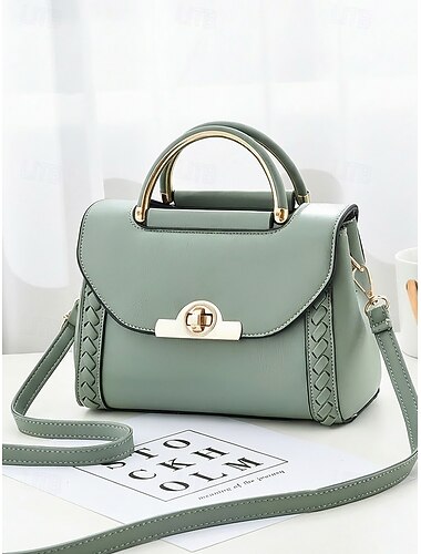  Sac à main bandoulière femme en similicuir avec poignée supérieure et bandoulière réglable, élégant sac à main multicolore pour un usage quotidien décontracté, les trajets domicile-travail et les sorties en vacances.