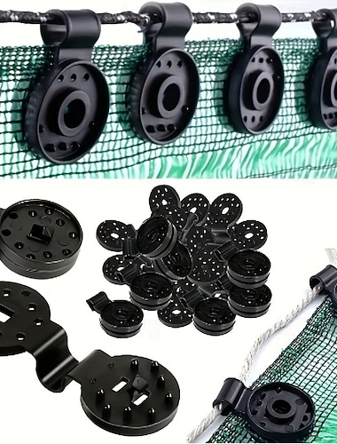  100 robuste Befestigungsclips für Sonnenschutzgewebe, Spezialclips für Gewächshäuser und Gärten, Sonnenschutzclips für Autoscheiben, UV-beständige Pflanzennetzbefestigungen, wasserdichte Clips für den