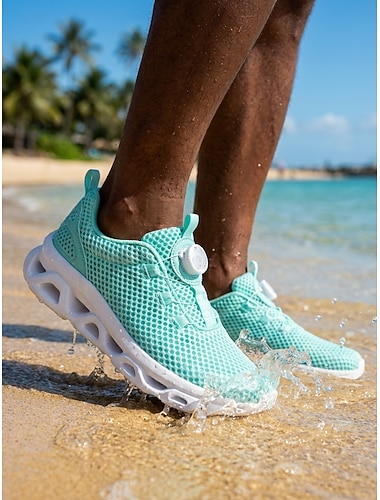  Homme Sportif Occasionnel Activités nautiques Maille Respirant À lacets Noir Bleu de minuit Bleu clair Été