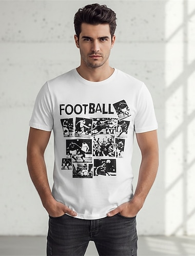  Partita mondiale di calcio 2026 Abbigliamento sportivo Maglietta grafica Vintage Festa Football americano Corte Grafico Stile da strada per Unisex Adulti Stampa 3D  per