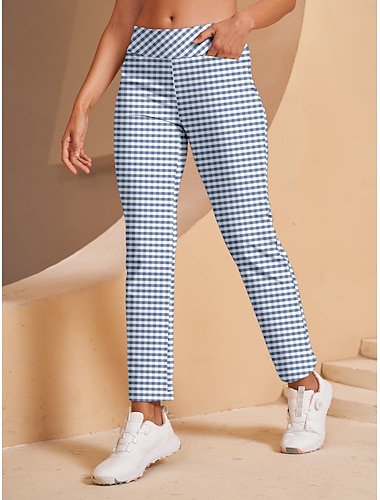  Damskie Spodnie do golfa Brudny błękit Spodnie Damskie stroje golfowe Odzież Stroje Noś odzież