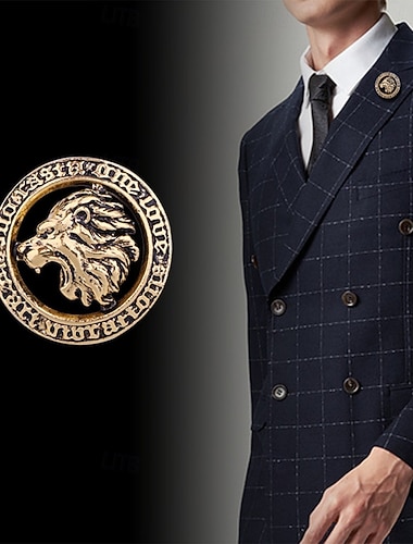  Herren 1 Stück Manschettenknöpfe Aleación Broschen Lässig Täglich Vintage Mode Silber Gold