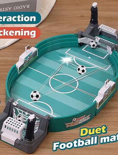  Bordfotballspill, arkadespill for stasjonære spillere med utskytningskastere og 10 baller, interaktive brettspill for 2 spillere for barn og voksne, bærbar bursdagsgave til påske for gutter og jenter