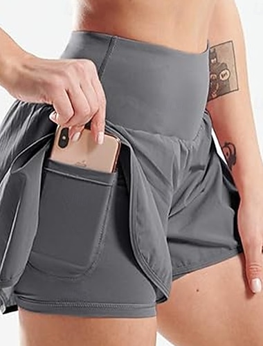  Dámské Atletické šortky Kraťasy Letní šortky Plážové šortky prázdniny Módní Běžné Denní Krátký Vysoký pas Bez vzoru Kapsy Elastický pas Rychleschnoucí Yumuşak Prodyšné Vysoká pružnost Streetwear