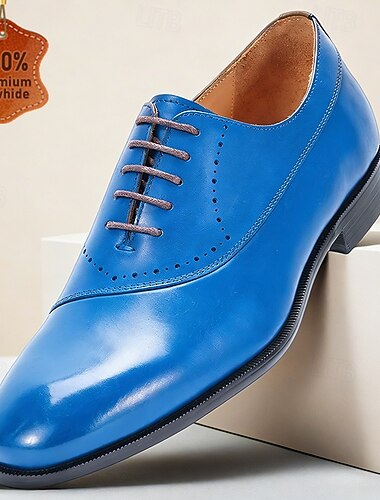  Sapatos sociais masculinos de couro premium – couro bovino genuíno, estilo elegante e moderno, ajuste confortável para homens, perfeitos para eventos formais, casamentos, festas, escritório e ocasiões especiais.