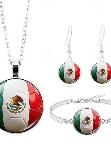  Verdensfotballkamp 2026 Mer Tilbehør Fotball Fest / aften Fritid Patriotisk Barne Voksne Unisex Hverdag Kamp Fotballarrangement Kle deg opp