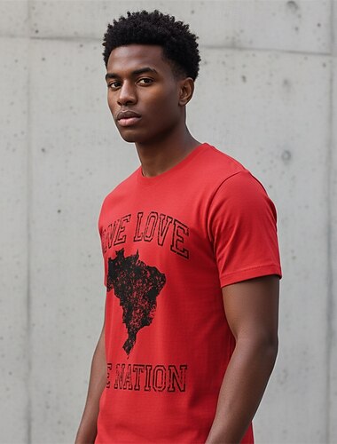  Partita mondiale di calcio 2026 Abiti Maglietta grafica Football americano Ispirato al Brasile Patriotico Corte per Unisex Adulti Stampa 3D  per Feste Sport all'Aperto