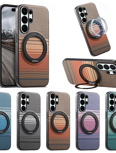  telefoon hoesje Voor Samsung Galaxy S26 S25 Edge S24 FE S23 Ultra Plus A56 A36 A26 A16 A35 5G A15 Magnetische adsorptiekoffer met standaard Schokbestendig TPU PU-nahka