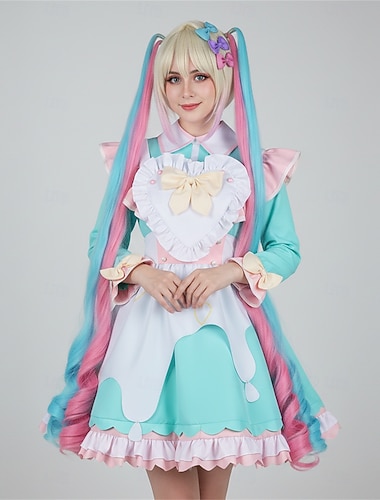  Stuepike Kostumer Anime Kjoler Drakter Maskerade Cosplay-drakter Halloween Anime-messe Parykker Kostume Til Dame Voksne
