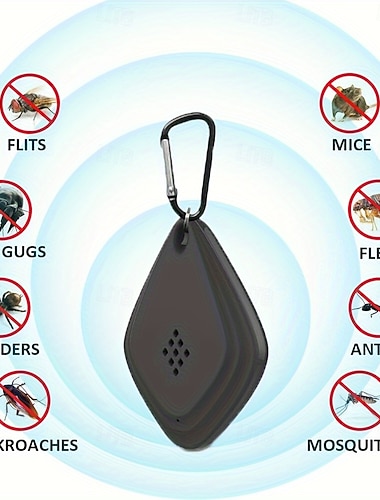  Tragbarer, intelligenter Mückenschutz mit Schallwellen, variabler Schallwellentechnologie, Insekten- und Mückenschutz, Mückenschutz für Haustiere, Insektenschutz im Freien, Schädlingsbekämpfung beim