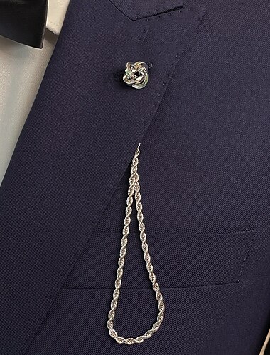  Herren 1 Stück Manschettenknöpfe Metall Broschen Lässig Täglich Elegant Vintage A B C