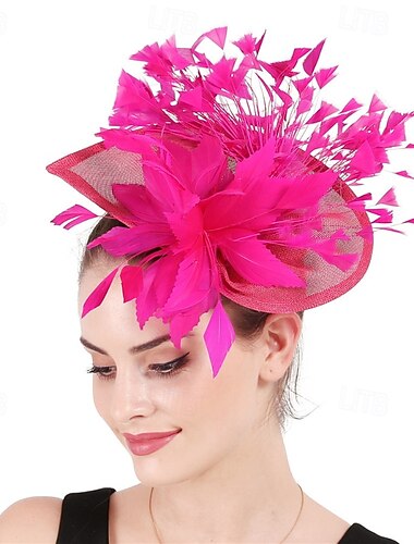 fascinators Sulat Häät Syntymäpäivä Vintage söpö tyyli Retro Kanssa Sulilla Tylli Päähine Päähineet