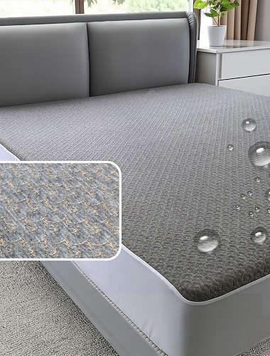  vanntett madrassbeskytter fortykket vattert sengetrekk vanntett sengeunderlag madrassbeskytter for madrass med luftlag