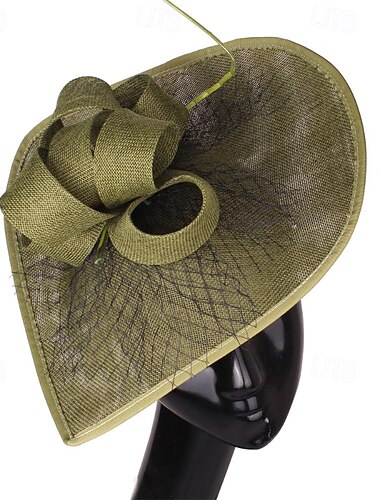  Fascinators Flax Wedding Birthday Elegant Vintage Cute With Tulle Headpiece Headwear