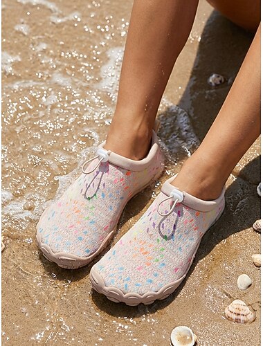  Chaussures aquatiques pour femmes à enfiler – chaussures aquatiques minimalistes légères à séchage rapide, respirantes et antidérapantes, idéales pour la plage, la piscine, le surf, les voyages et le