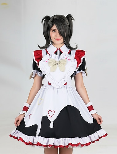  Stuepike Kostumer Anime Kjoler Drakter Maskerade Cosplay-drakter Halloween Anime-messe Parykker Kostume Til Dame Voksne