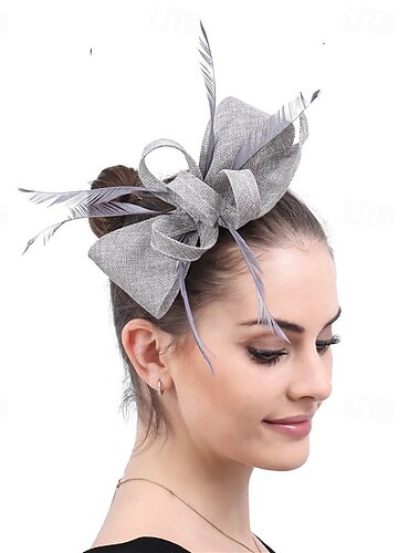 Γοητευτικά Φτερά Γάμου Γενέθλια Βίντατζ χαριτωμένο στυλ Ρετρό Με Φτερό Ακουστικό Καπέλα
