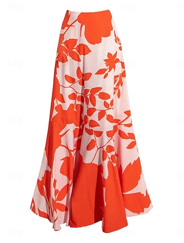  Damen Badeanzug Badekleider Rock Bademode Gerafft Urlaub Strandbekleidung Blumen Ärmellos Badeanzüge