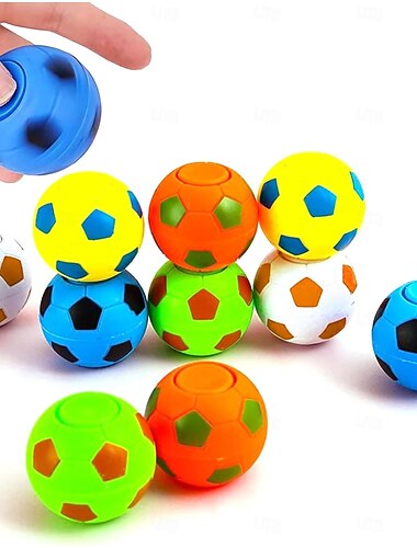  20 deler fingertupp-snurreballfotballleke roterende fotball stressavlastende morsom mini-snurreballball perfekt for barn og voksne til bursdager, temafester i forbindelse med fotball-VM i 2026
