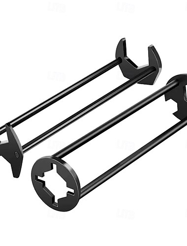  Chiave professionale per lavabo 2 pezzi - lavello multifunzione &strumento di installazione del rubinetto, chiave per tubi con testa girevole per spazi ristretti sotto il lavandino