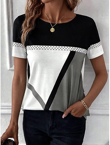  عيد الفصح نسائي تي شيرت طباعة الرسم منقوش مجرد عتيق أنيق كلاسيكي كم قصير كم طويل رقبة عالية مدورة رقبة دائرية قمصان عادية مناسب للبس اليومي أزرق رماد أبيض / أخضر أحمر أرجواني الصيف الربيع الخريف