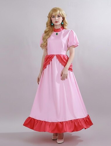  Prinsesse Kjoler Blomsterpikekjole Temafestkostyme Eventyrfilm Cosplay for Dame Voksne Halloween Fest Maskerade Anime-messe