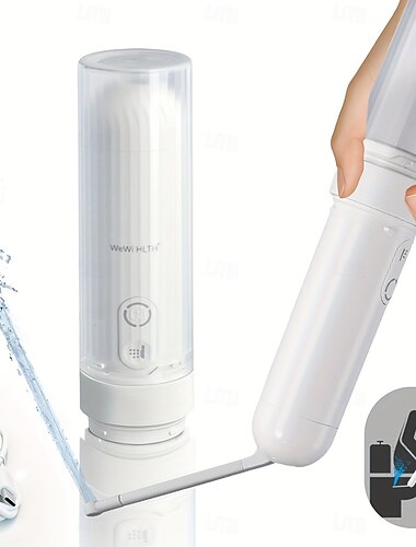  Bidê elétrico portátil para viagens &Cuidados pós-parto, ducha higiênica portátil recarregável com frasco de 350ml, à prova d'água IPX7 para maternidade, bebês, idosos, camping e recuperação da