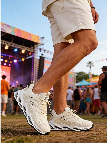  Baskets bleues pour hommes – élégantes et résistantes pour les festivals de musique, les concerts en plein air et les événements sportifs