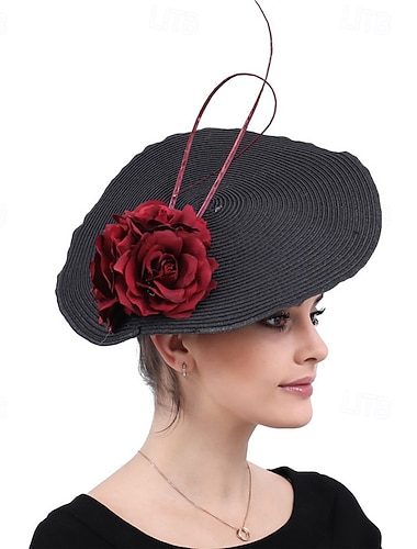  Fascinators Tissu Mariage Anniversaire Élégant ancien Mignon Avec Floral Casque Couvre-chef