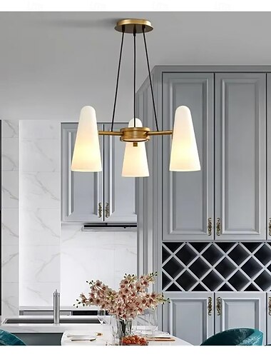  LED-kroonluchter in Sputnik-design voor eetkamer, woonkamer, slaapkamer, studeerkamer, koperen hanglamp, moderne woondecoratie