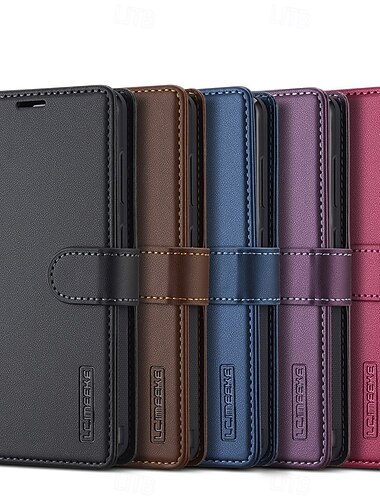  telefoon hoesje Voor Samsung Galaxy S26 S26 Plus S26 Ultra Magnetische adsorptiekoffer Wallet Card Case Flip cover met standaard Magnetisch Ondersteuning draadloos opladen Retro PU-nahka