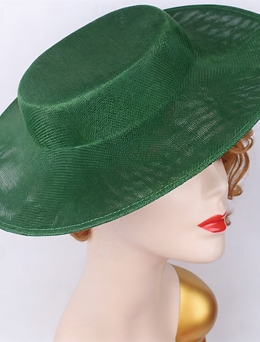  fascinators Sinamay Bryllup Bursdag Elegant Årgang Med Tyll Hodeplagg Hodeplagg