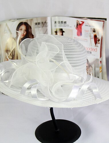  Καπέλα Πολυεστέρας Γάμου Γενέθλια Βίντατζ χαριτωμένο στυλ Με Τούλι Ακουστικό Καπέλα